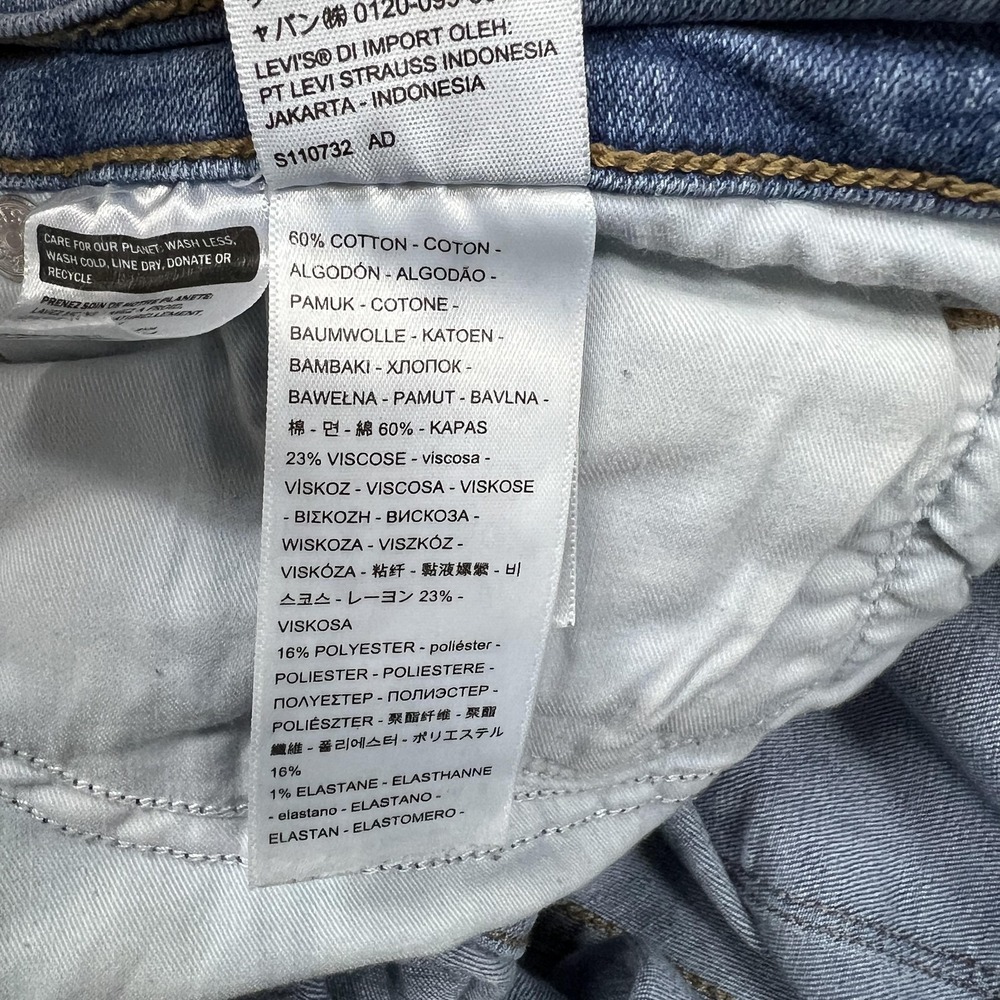 Levis 311 Shaping Skinny Jeans Womens 30x30 Medium Wash Stretch Denim Fit32x30 - Picture 8 of 16